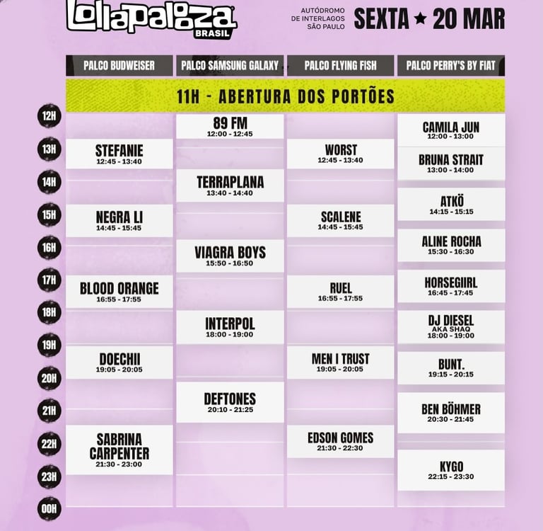 lollapalooza 2026 sexta