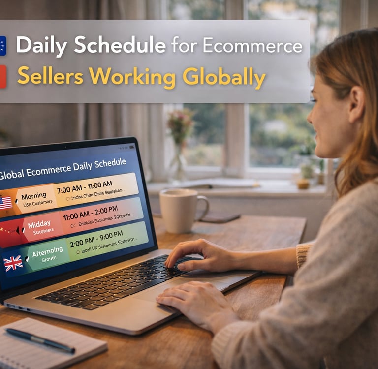 Daily Schedule for Ecommerce Sellers Working Globally_globalsellertime.com