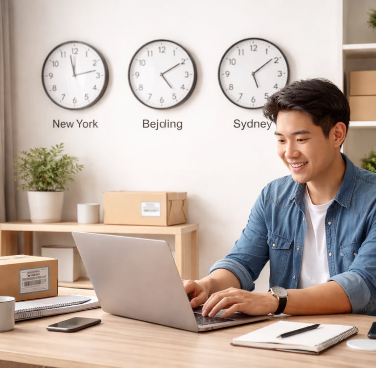 How to Run Your Ecommerce Business Across Time Zones _globalsellertime.com