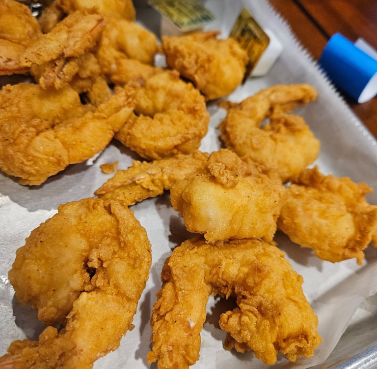 Fried shrimp dinner Anna Maria Oyster Bar Bradenton