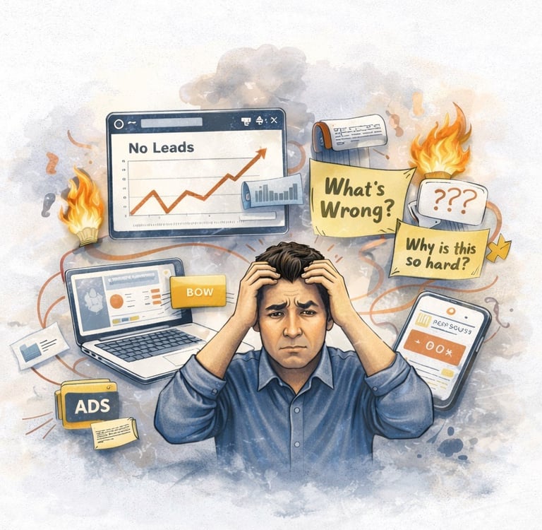 Edmonton business struggling with online growth, low leads and poor marketing results