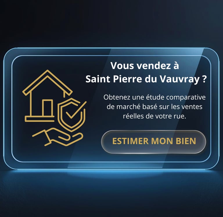 Vendre immobilier Saint Pierre du vauvray