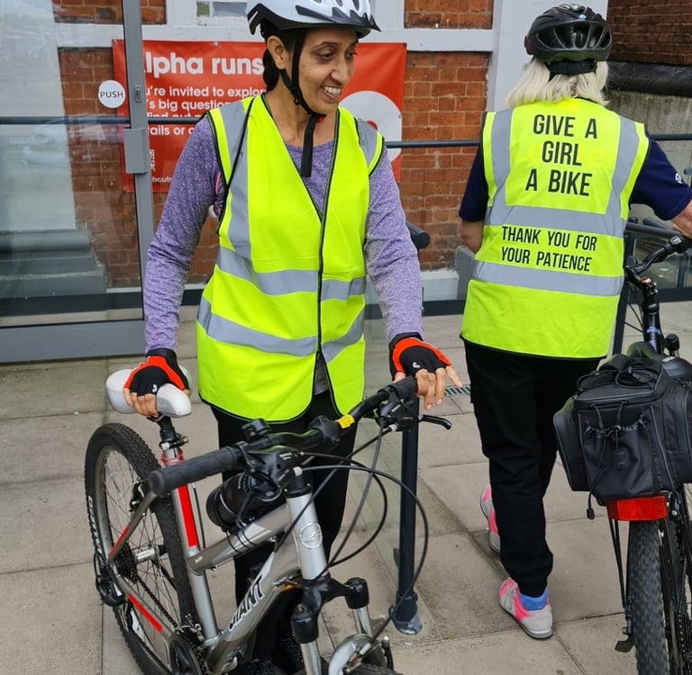 Community Outreach initiative Give A Girl.A Bike cycling club