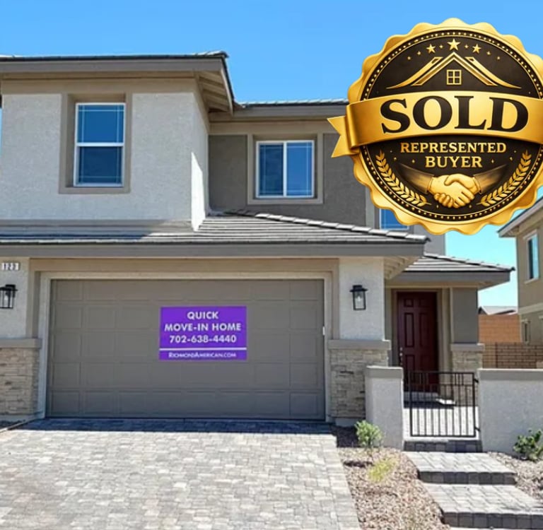 a home with a sold sign and a sold sign