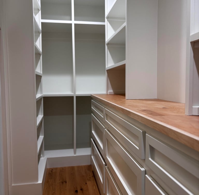 painted shelves in sylva, nc by passion painters.