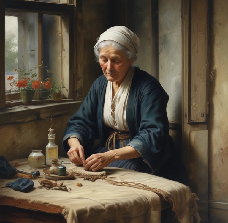 the woman should be wearing colofrunl clother from slovakia in 1920,