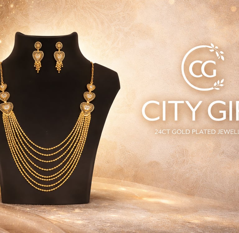 City Girl Jewellery - Best imitation Jwellery - 18 Carat Gold Plated - Bridal Wear