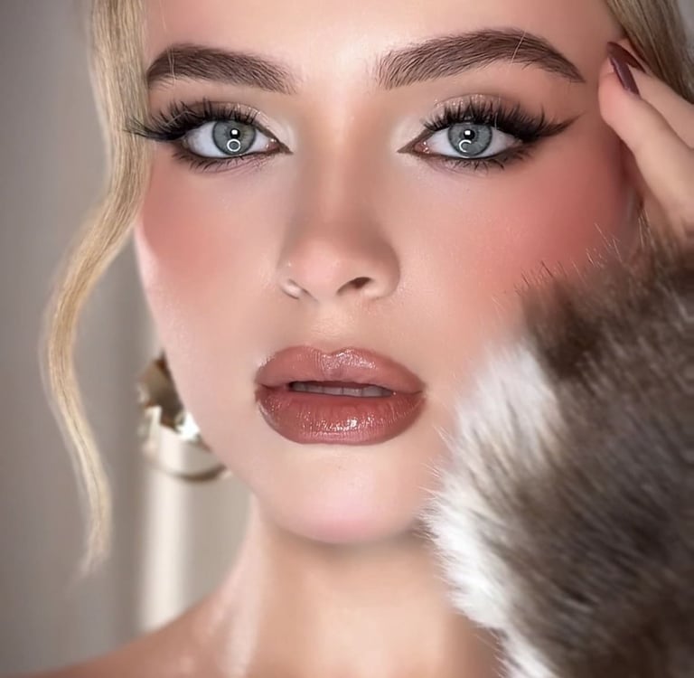 Novia con maquillaje de alta gama aplicado por Lizeth Quevedo