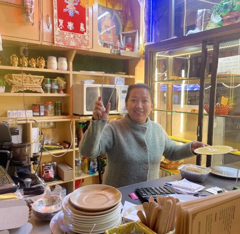 Owner of Bodhisattva, Leh Market.