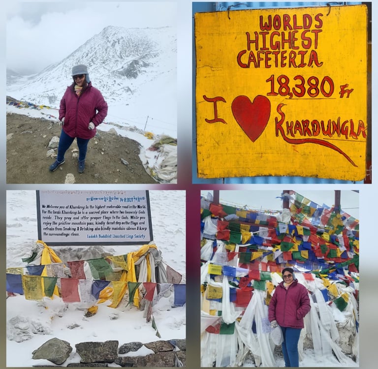 Khardung La is a high-altitude mountain pass in Ladakh, India, situated at 5,359 meters (17,582 feet