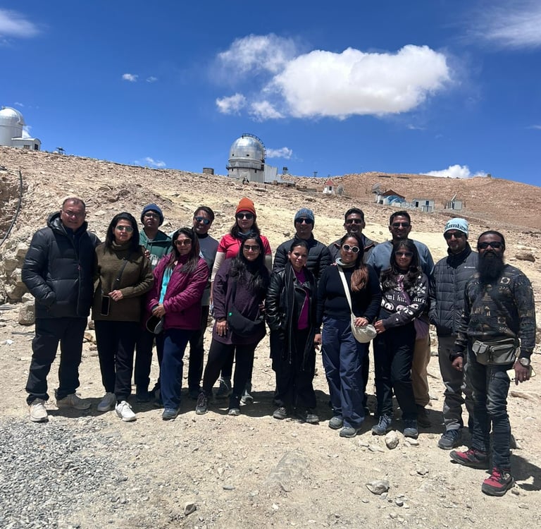 We all @ the Indian Astronomical Observatory (IAO) in Hanle, Ladakh