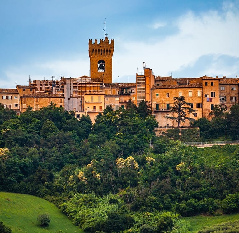 Recanati colline poesia Leopardi nelle Marche