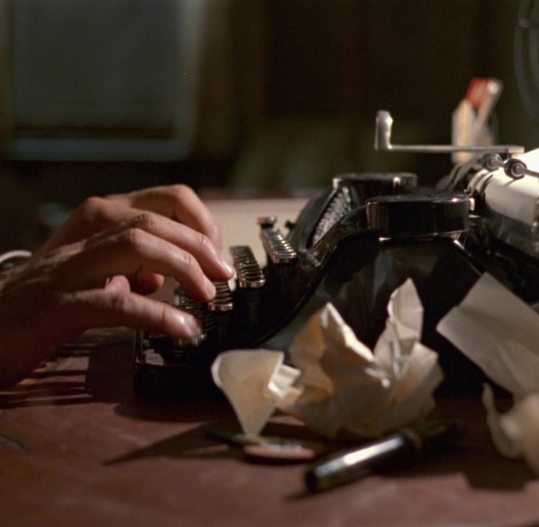 Hands at Typewriter