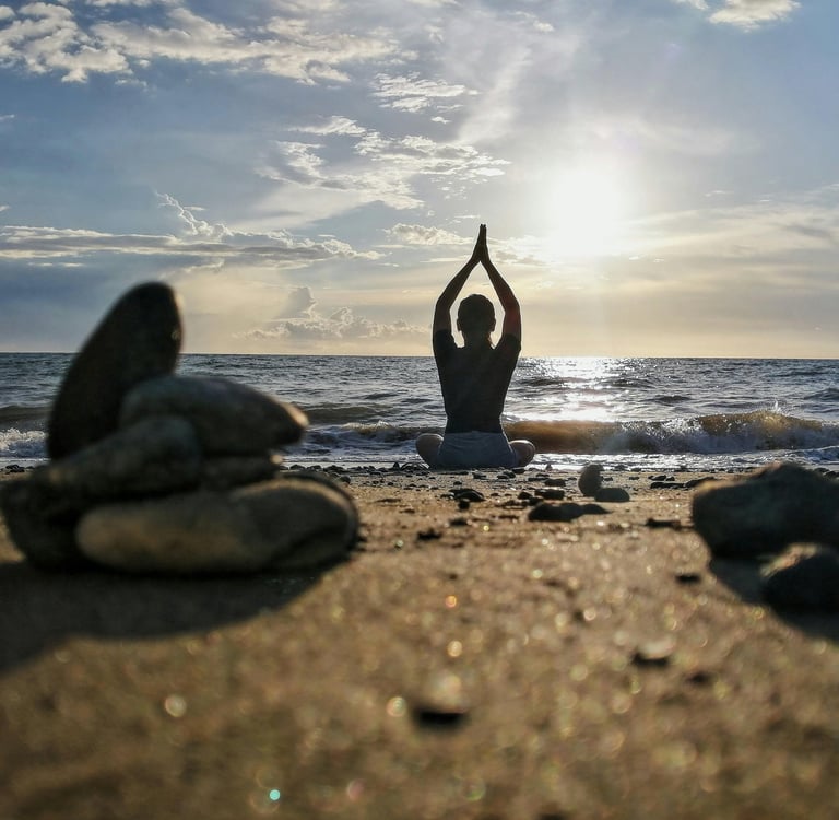 Yoga on the beach