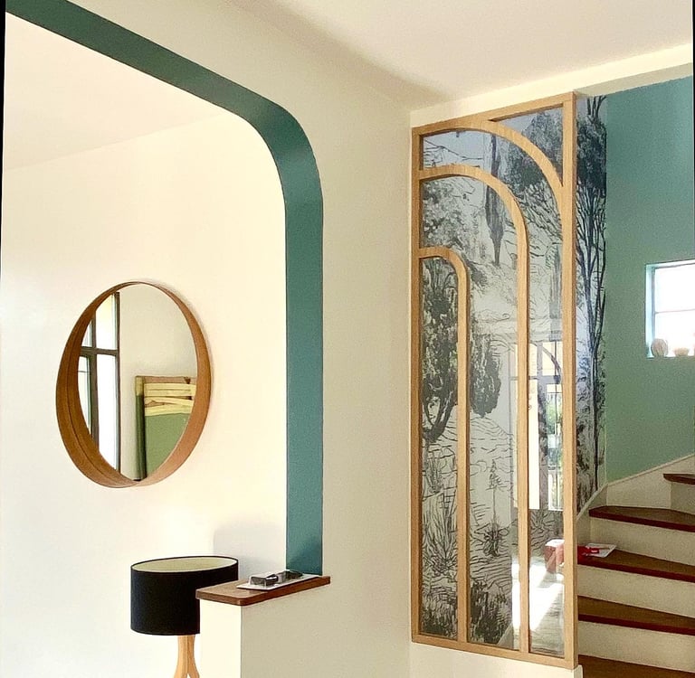 Verrière sur mesure bois Maisons-Laffitte