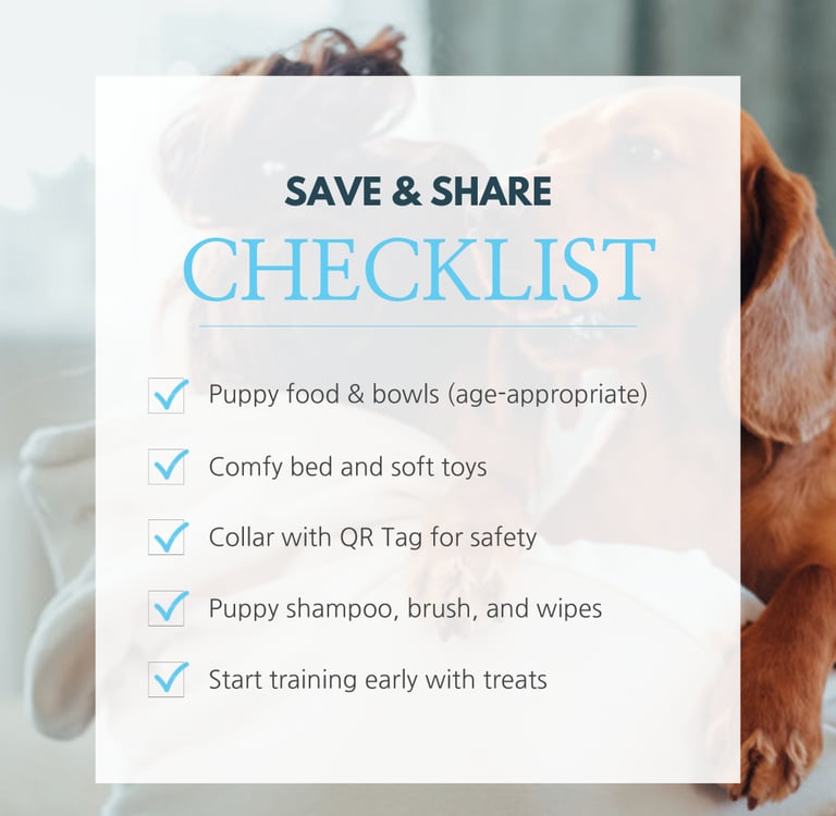 New Puppy Checklist from Purr