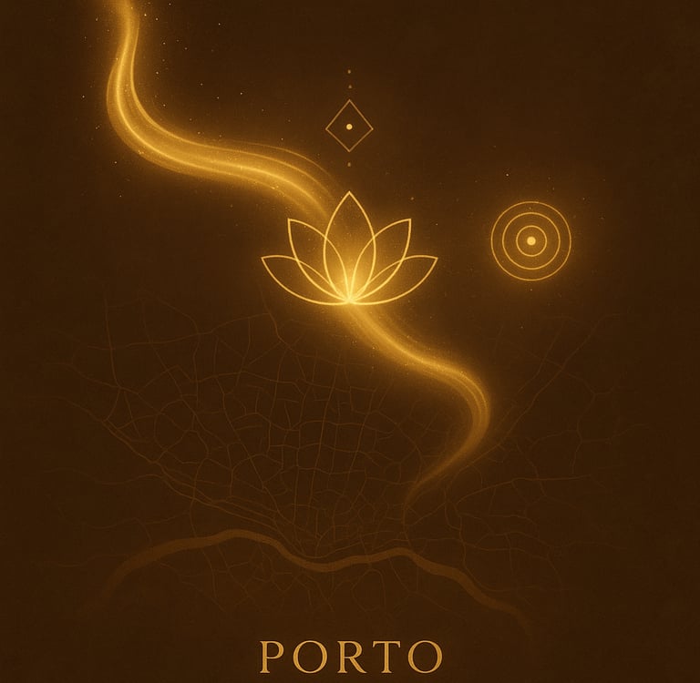 um pôster de uma flor de lótus em um quarto escuro