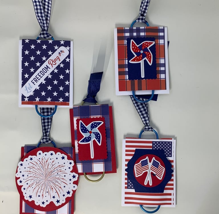 4th of July large paper clips