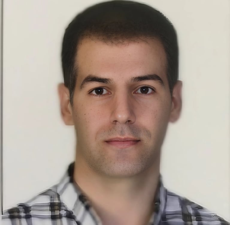 a man with a tie on a white background