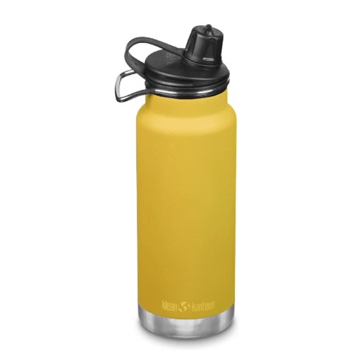 Klean Kanteen TKWide 32oz lead-free vacuum insulated stainless steel water bottle with chug cap