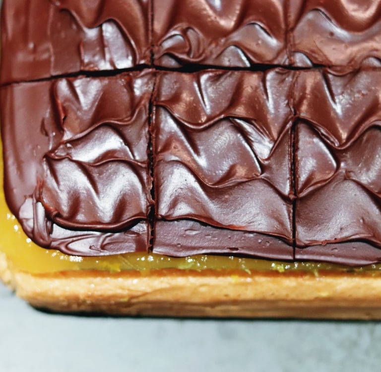Jaffa Cake Tray Bake