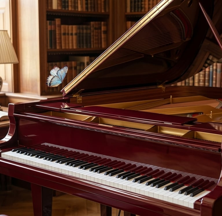  'La Mariposa' Segundo Cueva Celi. Difusión cultural y clases de piano en Guayaquil