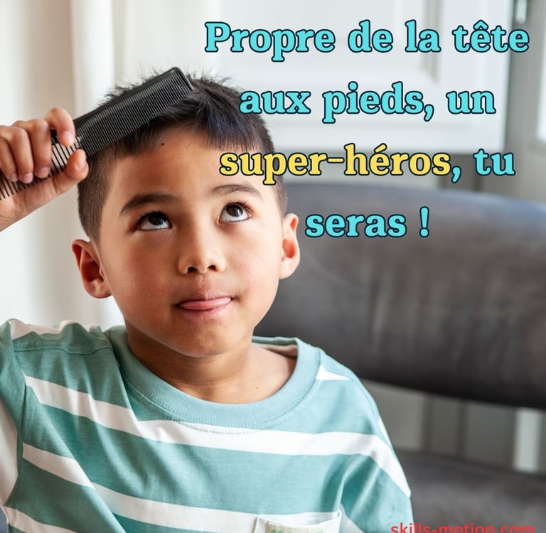 slogan affiche hygiene corporelle enfant