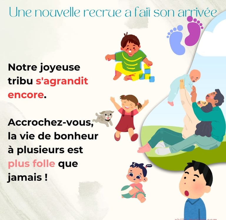 annonce de naissance humour famille nombreuse