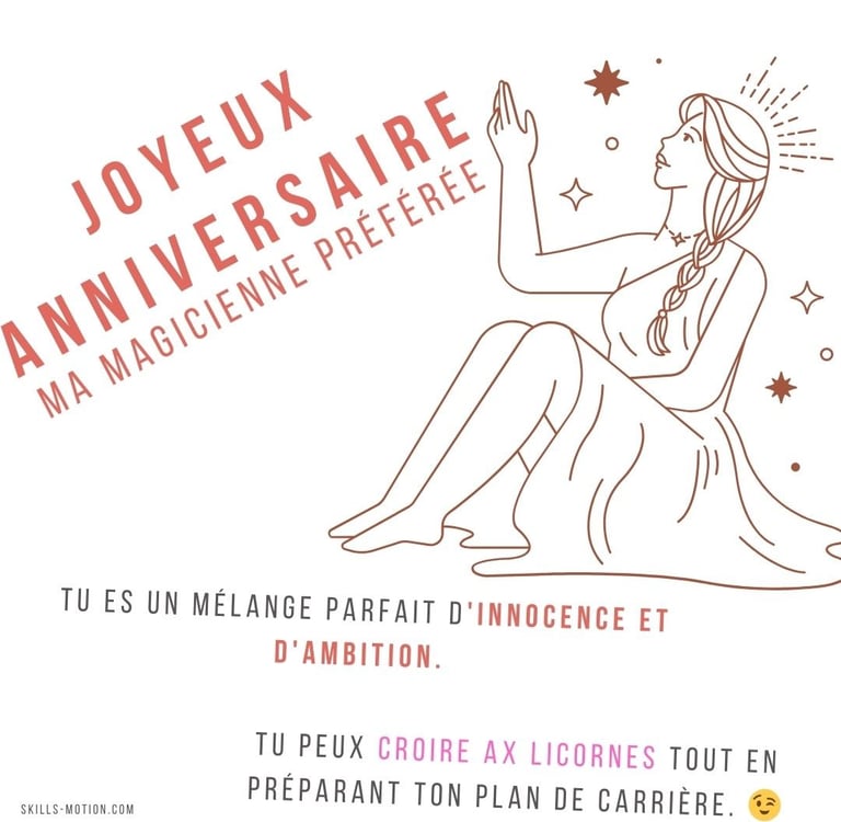 dessin de joyeux anniversaire humour jeune femme 20 ans
