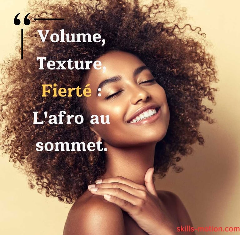 Idee de slogan cheveux afro