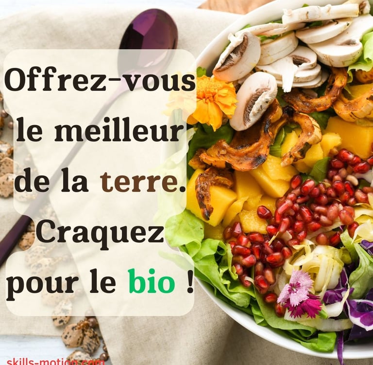slogan publicitaire nourriture bio