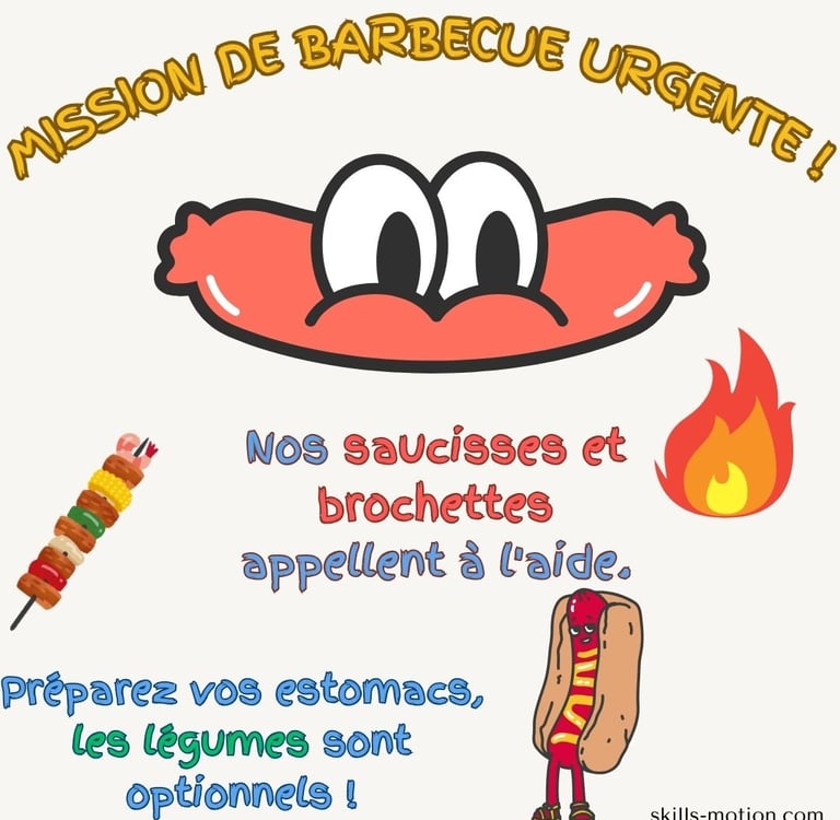 image invitation barbecue humoristique