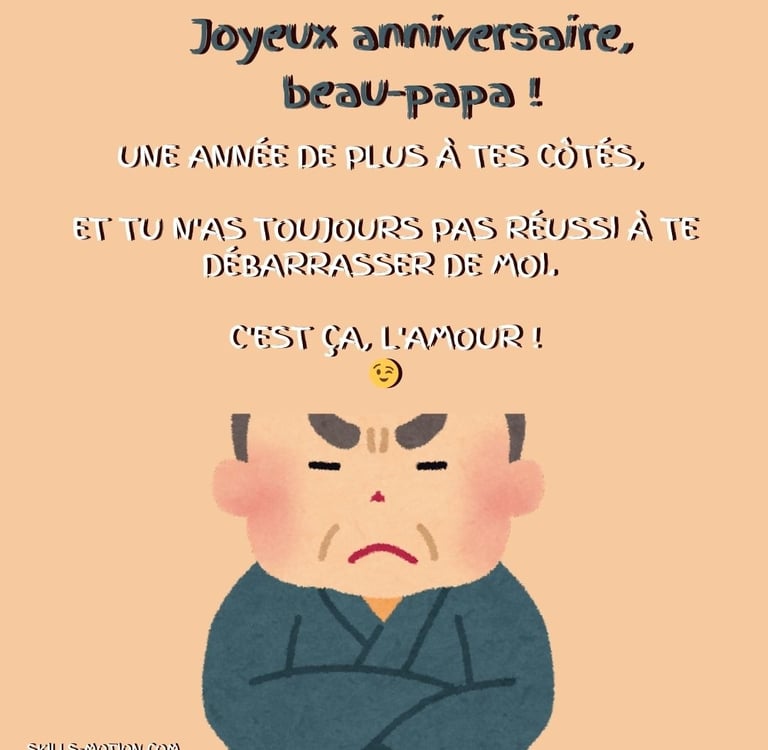 image joyeux anniversaire beau papa humour