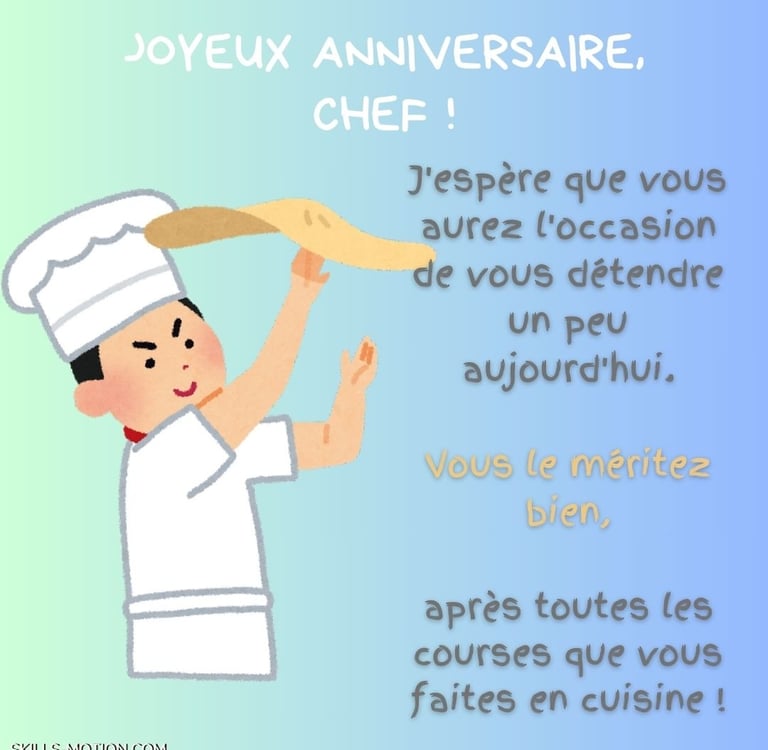 image Joyeux anniversaire chef humour