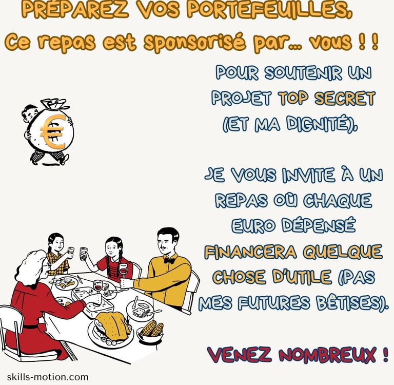 image texte invitation repas payant