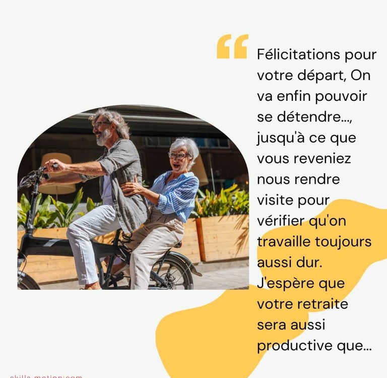 message pour depart retraitre d un superieur humour