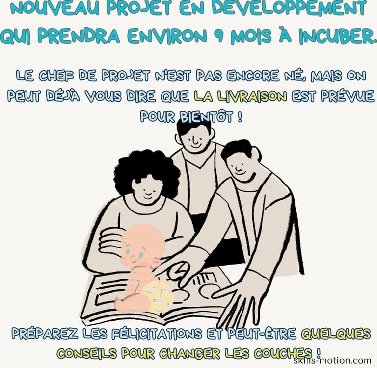 photo humour annonce grossesse collegue