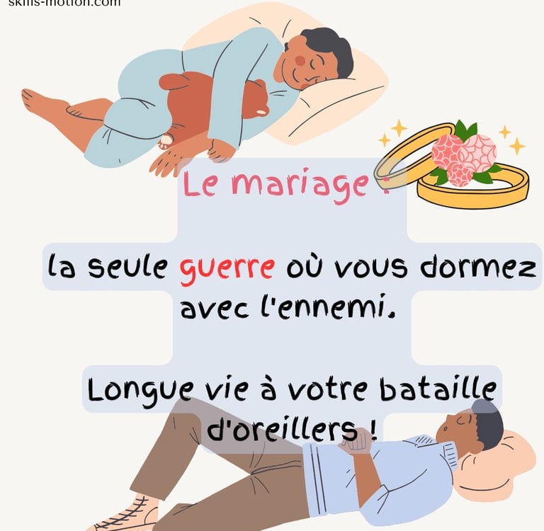 phrase sur le mariage humour