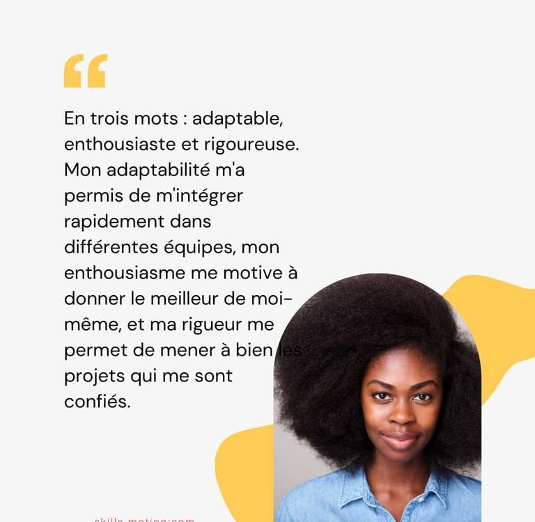 Comment se décrire en 3 mots dans un entretien 