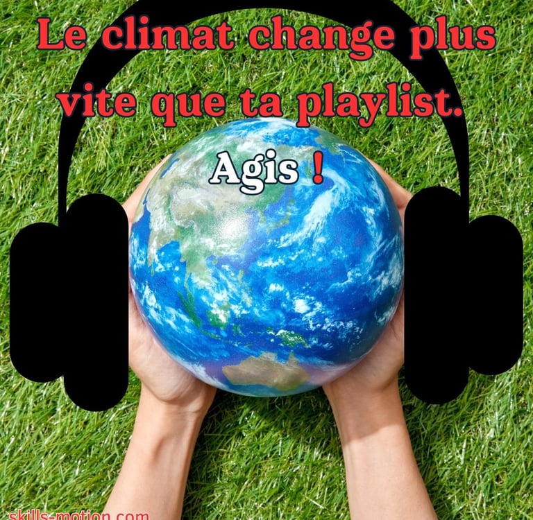 slogan climat jeunes affiche humour