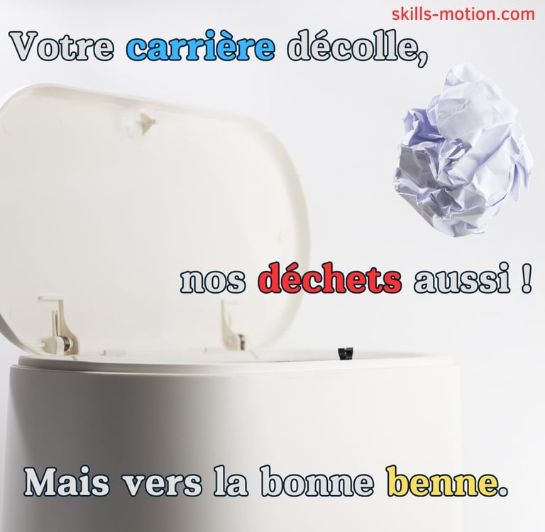 slogan humour affiche tri de dechets entreprise