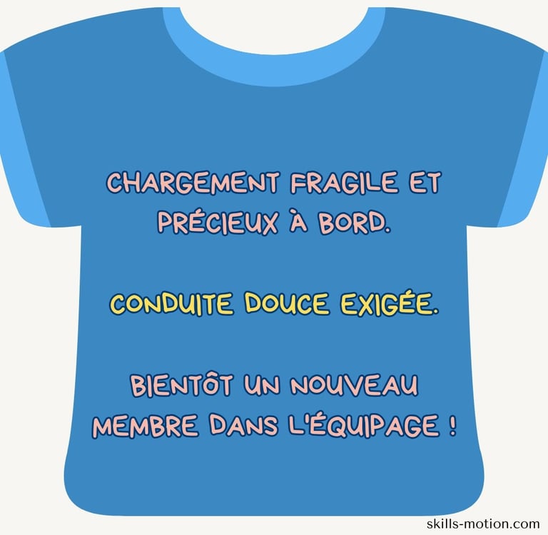 tee shirt de grossesse humoristique
