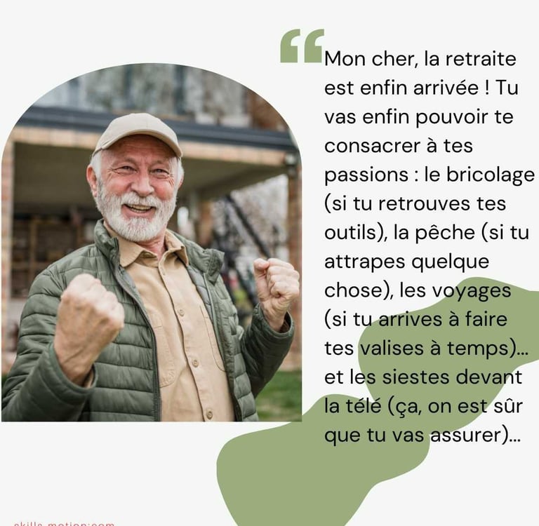 texte humour retraite homme blague