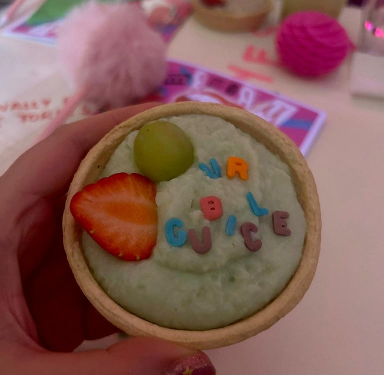 vegan tart apple cream