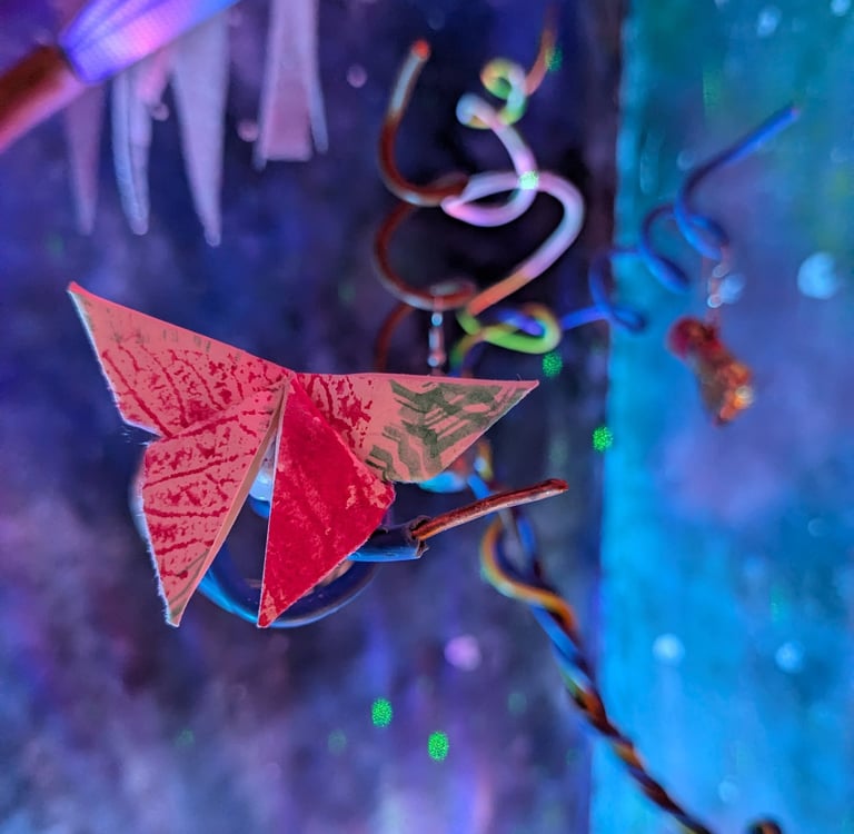 origami paper butterfly art exhibition