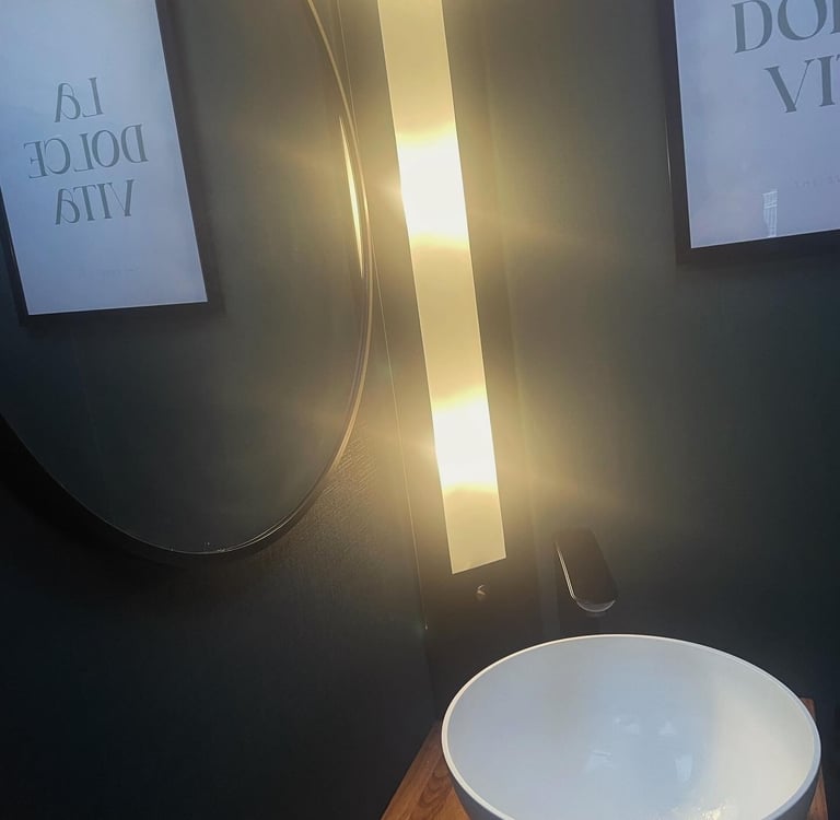 Badezimmer Wohnwagen Renovierung Waschbecken