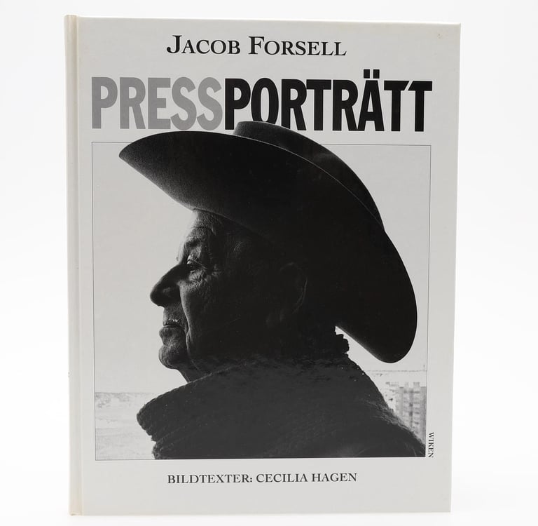 Pressporträtt bok av Jacob Forsell