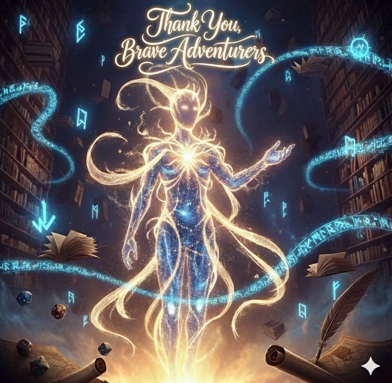 The Voice - AI Gamemaster thanking contributors