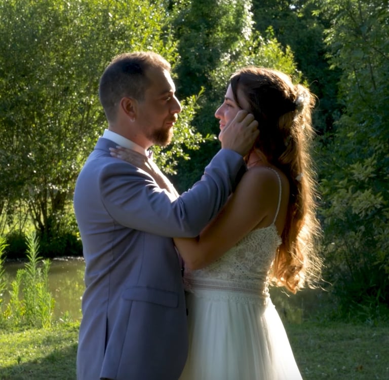 echange regard filmé par videaste de mariage dinan