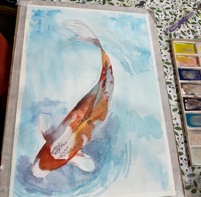 paint watercolour, art course buckinghamshire learn art